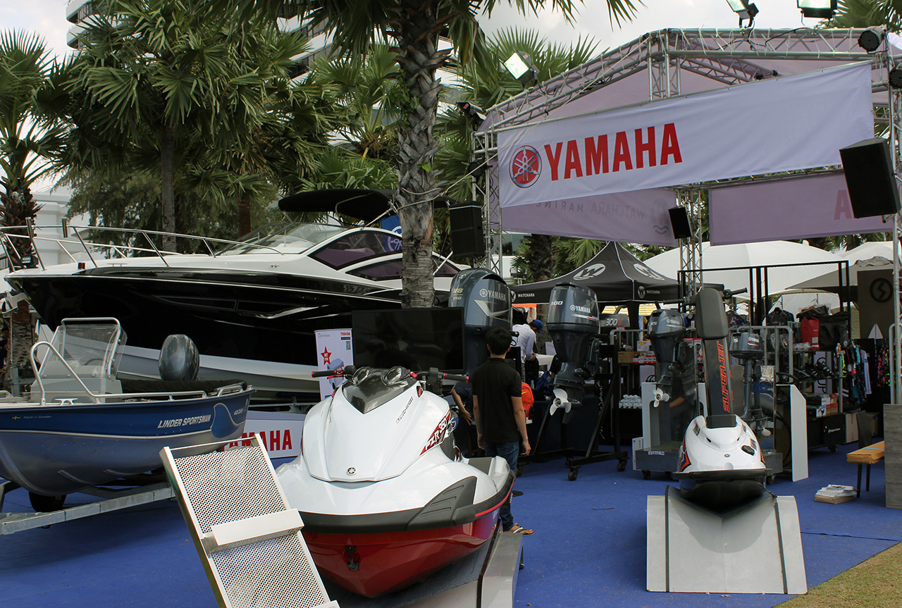 Wachara Marine at Ocean Marina Pattaya Boat Show 2016.
